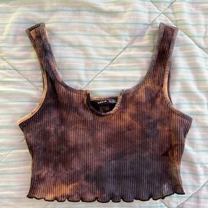 Tie dye crop top from SHEIN 🤎🖤